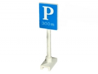 Lego Verkehrszeichen - Parkplatz 300m- (675p01)