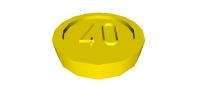 Lego Minfigur Münze 40 Mark (70501d)
