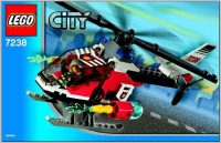 Lego Bauanleitung -Feuerwehr Hubschrauber- (7238)