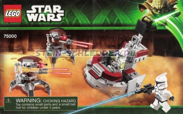 Lego Starwars Bauanleitung -Clone Troopers vs. Droidekas- (B_75000)