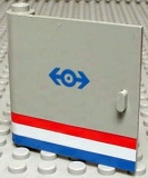 Lego Zugtür 1 x 5 x 4 Links mit Aufdruck (3195px1)