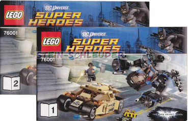 Lego Super Heroes  Bauanleitung -The Bat vs. Bane: Tumbler Chase- (76001)