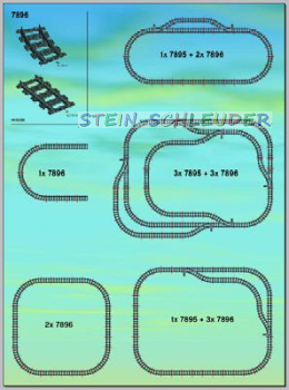 Lego Eisenbahn RC-Train Gleiserweiterung (7896)