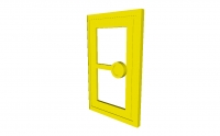 Lego Tür 1 x 3 x 4  mit Glas (7930)