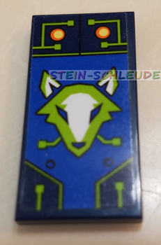 Lego Fliese 2 x 4 mit Sticker (87079pb0718)