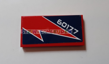 Lego Fliese 2 x 4 mit Sticker (87079pb0739)