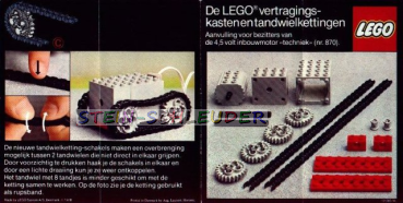 Lego Technik -Two Gear Blocks (Gear Reduction Kit)-  (B_872)