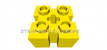 Lego Stein 2 x 2 mit Nuten und Achsloch (90258)