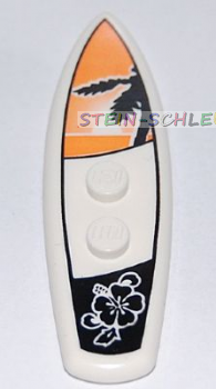 Lego Minfigur Surfboard bedruckt (90397pb001)