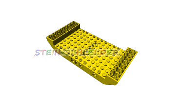 Lego Schiffsrumpfsegment mit 5 Löchern 8 x 16 x 2 1/3 (95227)