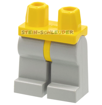 Lego Minifigur Hüfte mit alt-hellgrauen Beinen (970c09)
