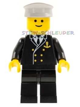 Lego Town Minifigur - Admiral- (973pb0049c01)