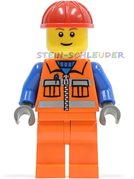 Lego Minifigur -Bauarbeiter- (973pb0263c02)