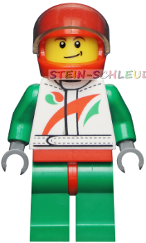 Lego Minifigur -Rennfahrer- (973pb1373c07)