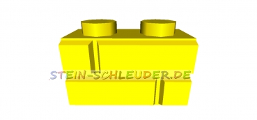 Lego Basistein 1 x 2 mit Steinmuster (98283