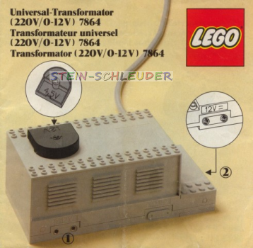 Lego Eisenbahn Anleitung -Transformer / Controller 12V- (B_7864)