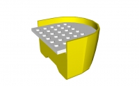 Lego Bootsegment Heck 6 x 6 x 3 & 1/3 (x147c01)