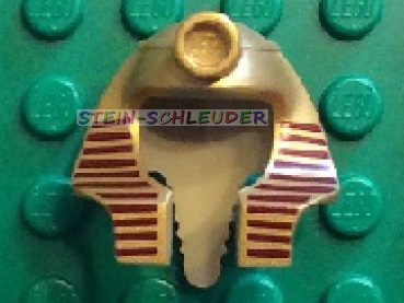 Lego Minifigur Pharaonenkopfschmuck bedruckt (x177pb03)