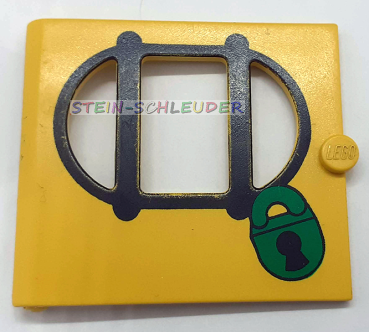 Lego Fabuland Tür  2 x 6 x 5 bedruckt (x610ac03)