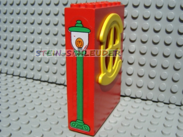 Lego Fabuland Wand mit Sticker 2 x 6 x 7 (x635c02pb02)