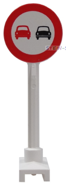 Lego Verkehrsschild -Überholverbot- (14pb05)