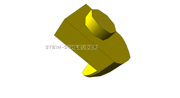 Lego Platte 1 x 1 mit vertikalem Zahn (15070)