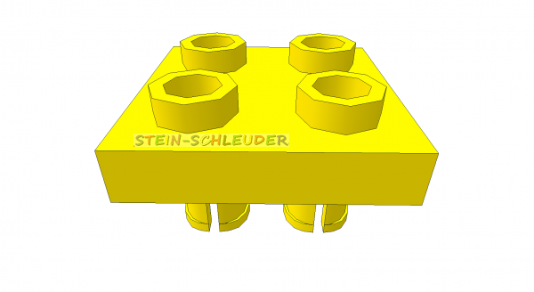 Lego Platte 2 x 2 mit 2 Pins (15092)