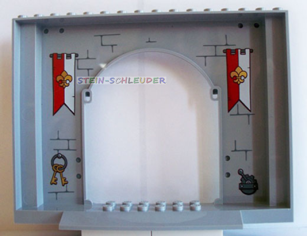 Lego Wand 4 x 16 x 10 bedruckt (15626pb03)