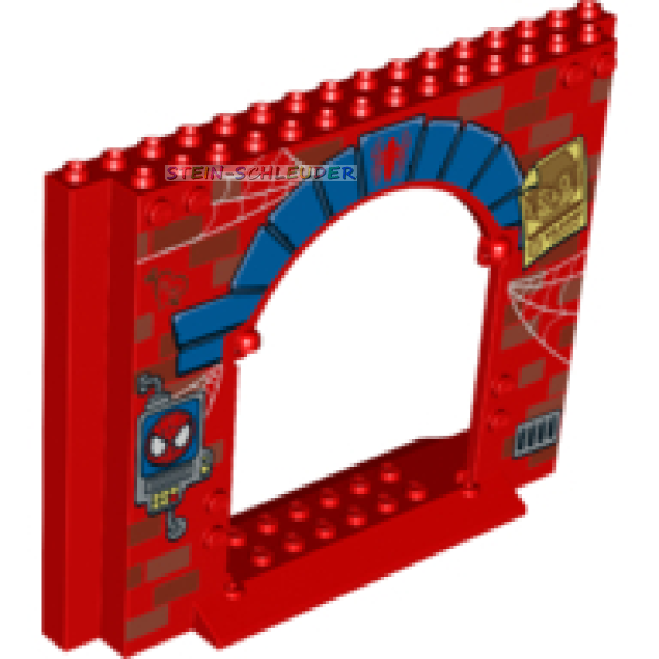 Lego Wand 4 x 16 x 10 bedruckt (15626pb04)