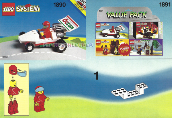 Lego Bauanleitung -4 Set Value Pack- (1891)