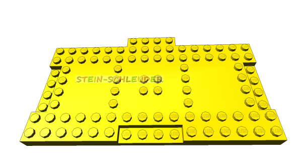 Lego  Stein 16 x 8 x 2/3  mit  Ausschnitten und Platte (18922)