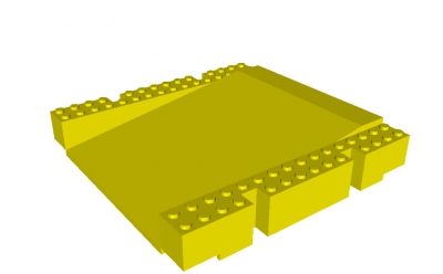 Lego Plattform 16 x 16 x 2 & 1/3 Rampe (-2642-)