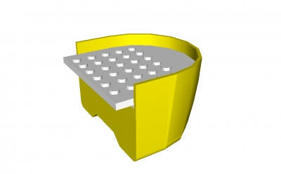 Lego Bootsegment Heck 6 x 6 x 3 & 1/3 (x147c02)