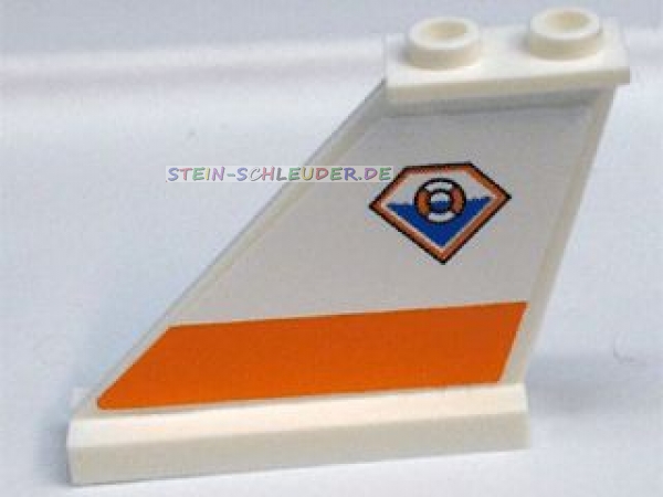 Lego Leitwerk 4 x 1 x 3 mit Sticker links (2340pb042L)