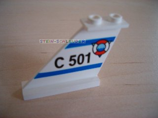 Lego Leitwerk 4 x 1 x 3 mit Sticker rechts (2340px2)