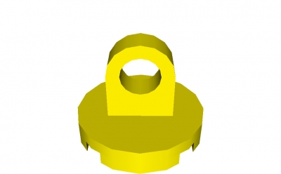 Lego Rundfliese mit Ring 2 x 2 (2376)