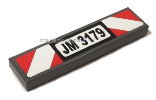 Lego Fliese 1 x 4 mit Sticker (2431pb0152)