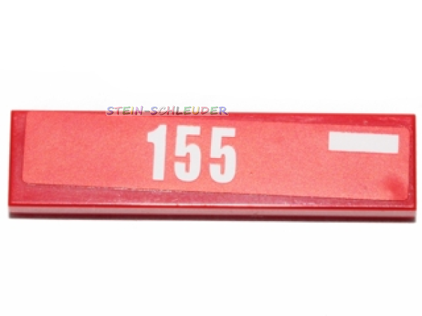Lego Fliese 1 x 4 mit Sticker (2431pb0344r)