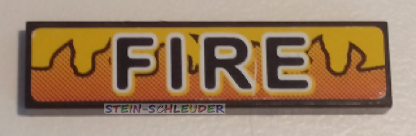 Lego Fliese 1 x 4 mit Sticker (2431pb435)