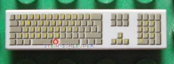 Lego Fliese 1 x 4 bedruckt (2431px15)