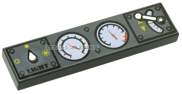 Lego Fliese 1 x 4 bedruckt (2431px17)