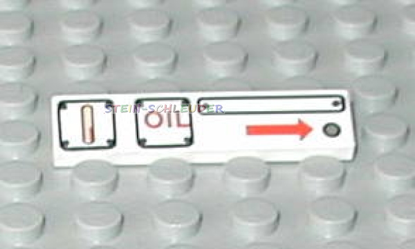 Lego Fliese 1 x 4 bedruckt (2431px23)