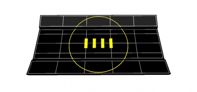 Lego Radar/Spoiler 6 x 3 (2440p69)