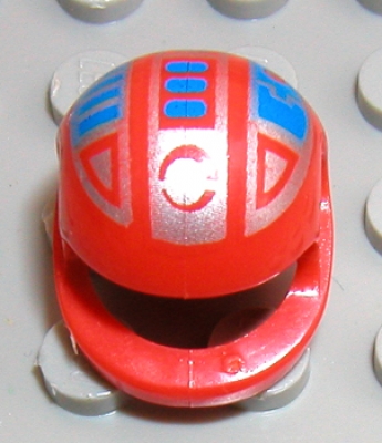 Lego Minifigur Helm bedruckt (2446pb07)