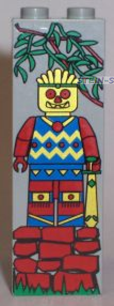 Lego Stein 1 x 2 x 5 bedruckt (2454px6)