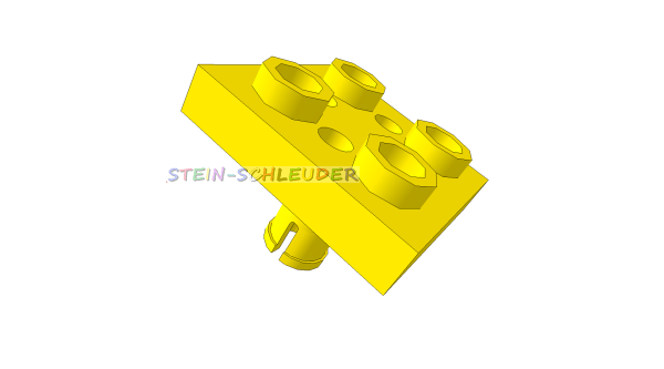 Lego Platte 2 x 2 invers, mit Pin (2476b)