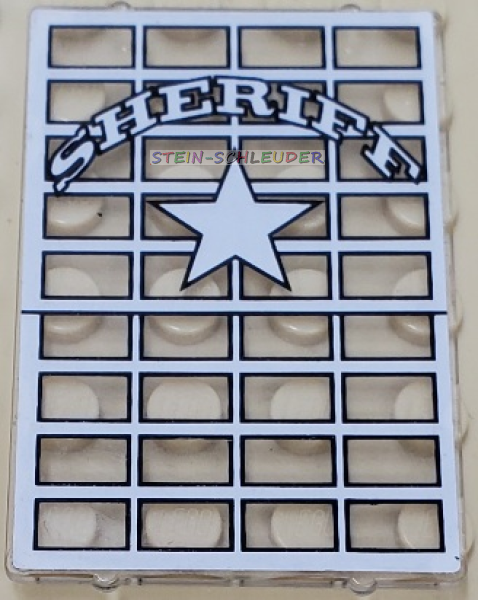 Lego Glas für Fenster 1 x 4 x 5 mit Sticker (2494pb05)