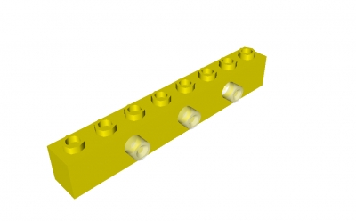 Lego Prismenstein mit 3 Lampen 1 x 8 (2500c01)