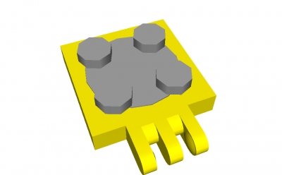 Lego Drehplatte 2 x 2 mit Scharnier (251c01)