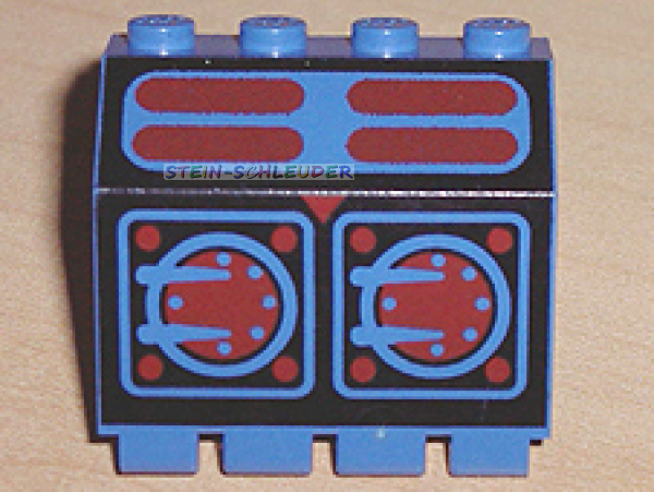 Lego Scharnier 2 x 4 x 3 & 1/3 bedruckt (2582pb01)